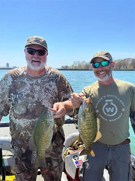 2 anglers with smallmouth bass 480img0883
