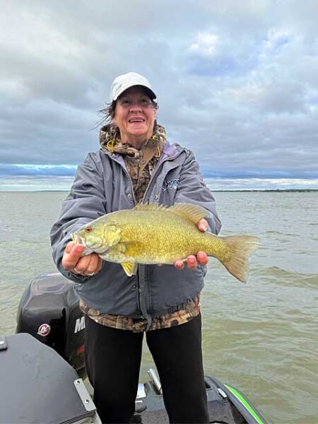 Lady big smallmouth bass img1001