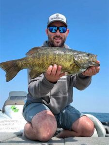 Captain Tyler Smith 6-10 giant smallmouth bass 480