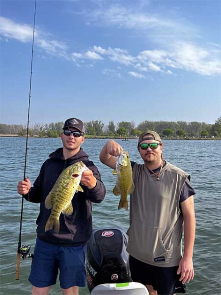 2 anglers 2 smallmouth bass img6493